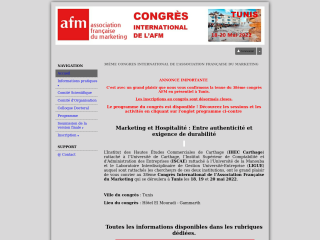 Accéder au site de la conférence