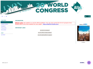 Accéder au site de la conférence