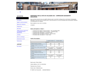 Accéder au site de la conférence
