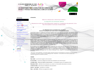 Accéder au site de la conférence