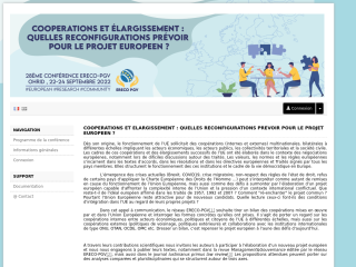 Accéder au site de la conférence
