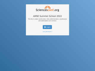 Accéder au site de la conférence