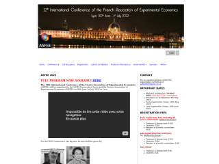 Accéder au site de la conférence