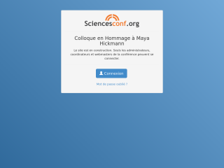 Accéder au site de la conférence