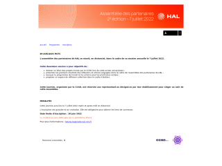Accéder au site de la conférence