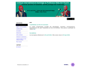 Accéder au site de la conférence