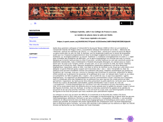 Accéder au site de la conférence