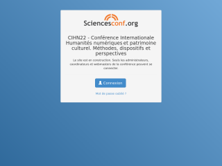 Accéder au site de la conférence