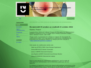 Accéder au site de la conférence