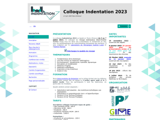 Accéder au site de la conférence