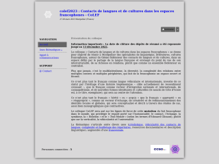 Accéder au site de la conférence