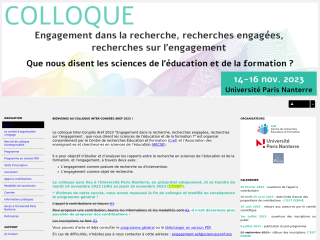 Accéder au site de la conférence