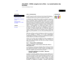 Accéder au site de la conférence