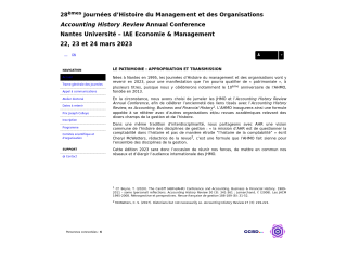 Accéder au site de la conférence