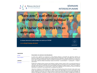 Accéder au site de la conférence