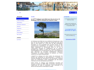 Accéder au site de la conférence