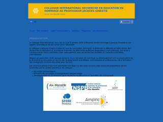 Accéder au site de la conférence