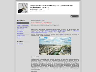 Accéder au site de la conférence