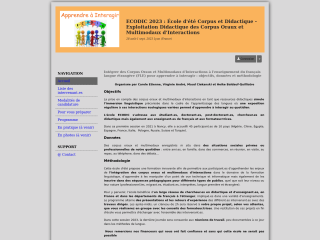 Accéder au site de la conférence