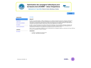 Accéder au site de la conférence