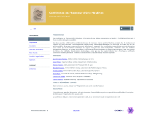 Accéder au site de la conférence