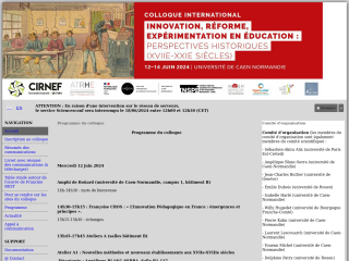 Accéder au site de la conférence