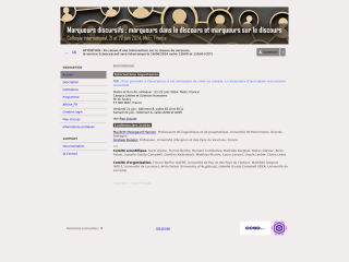Accéder au site de la conférence