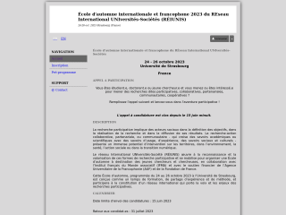 Accéder au site de la conférence