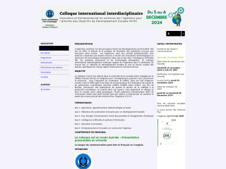 Accéder au site de la conférence