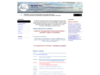 Accéder au site de la conférence