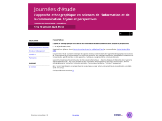Accéder au site de la conférence