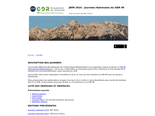 Accéder au site de la conférence