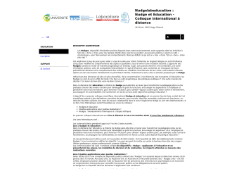 Accéder au site de la conférence