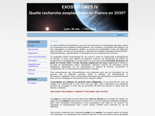 Accéder au site de la conférence