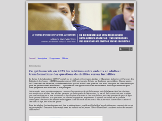 Accéder au site de la conférence