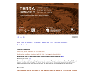 Accéder au site de la conférence