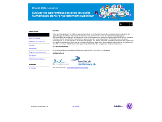 Accéder au site de la conférence