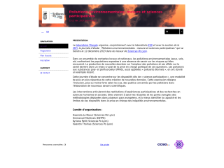 Accéder au site de la conférence