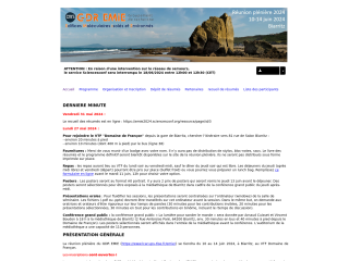 Accéder au site de la conférence