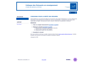 Accéder au site de la conférence
