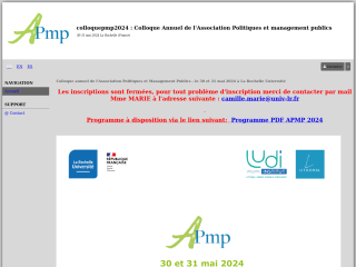 Accéder au site de la conférence