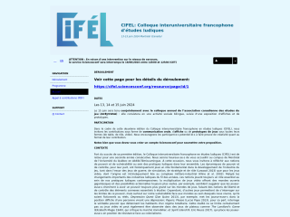 Accéder au site de la conférence