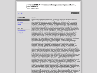 Accéder au site de la conférence