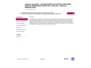 Accéder au site de la conférence