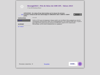 Accéder au site de la conférence