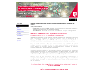 Accéder au site de la conférence