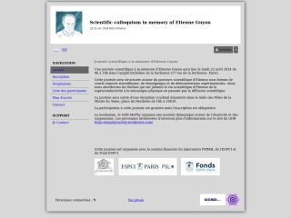 Accéder au site de la conférence