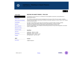 Accéder au site de la conférence