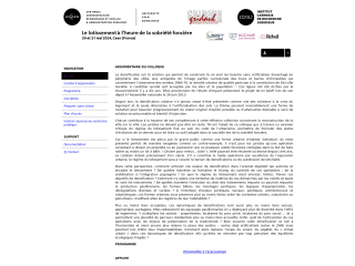 Accéder au site de la conférence