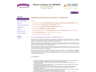 Accéder au site de la conférence